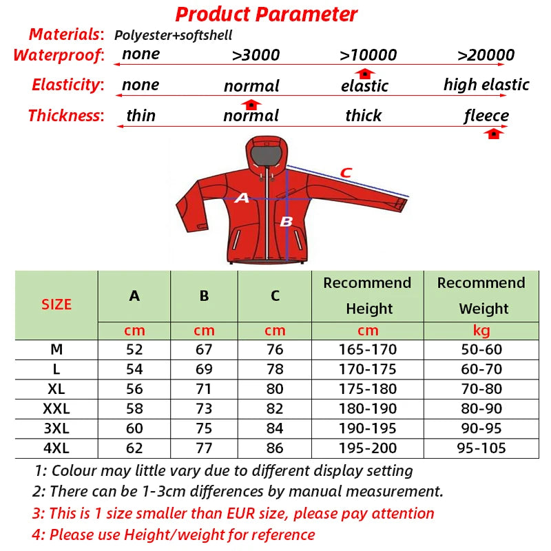 Customize LOGO Warm Fleece Hooded Softshell Jacket Men Windproof Mountain Climbing Hiking Clothing Waterproof Fishing Ski Coat