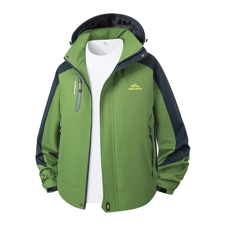 Men's Waterproof Rain Jacket Outdoor Lightweight Softshell Raincoat for Hiking Travel Trekking Camping Jacket Windbreaker Women