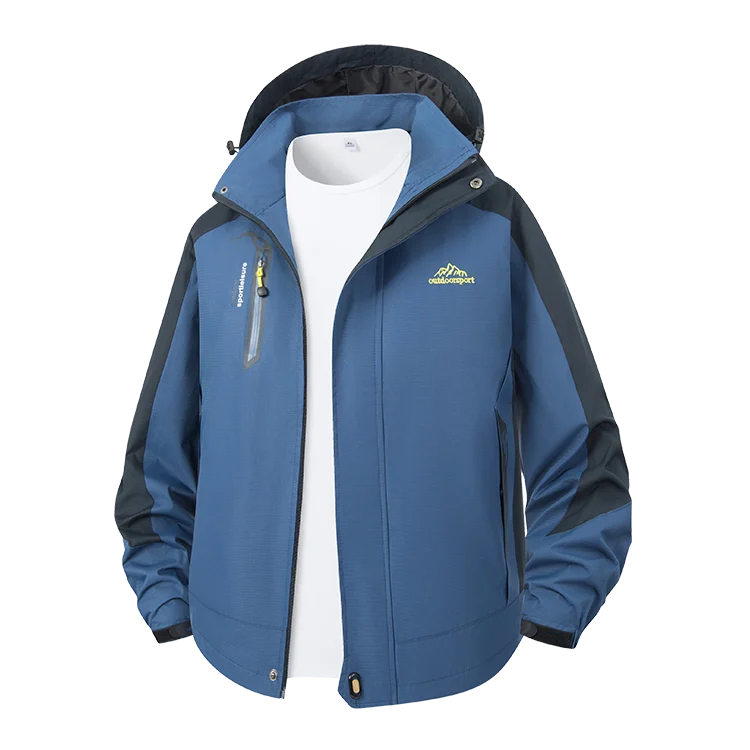 Men's Waterproof Rain Jacket Outdoor Lightweight Softshell Raincoat for Hiking Travel Trekking Camping Jacket Windbreaker Women