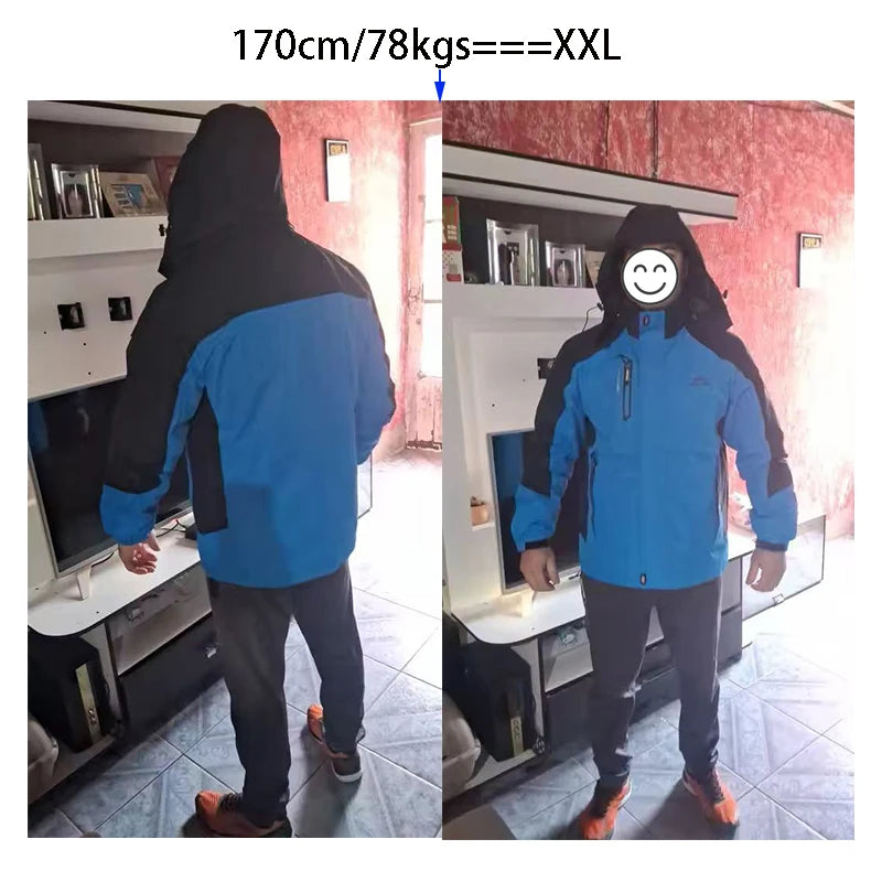 Men's Waterproof Rain Jacket Outdoor Lightweight Softshell Raincoat for Hiking Travel Trekking Camping Jacket Windbreaker Women