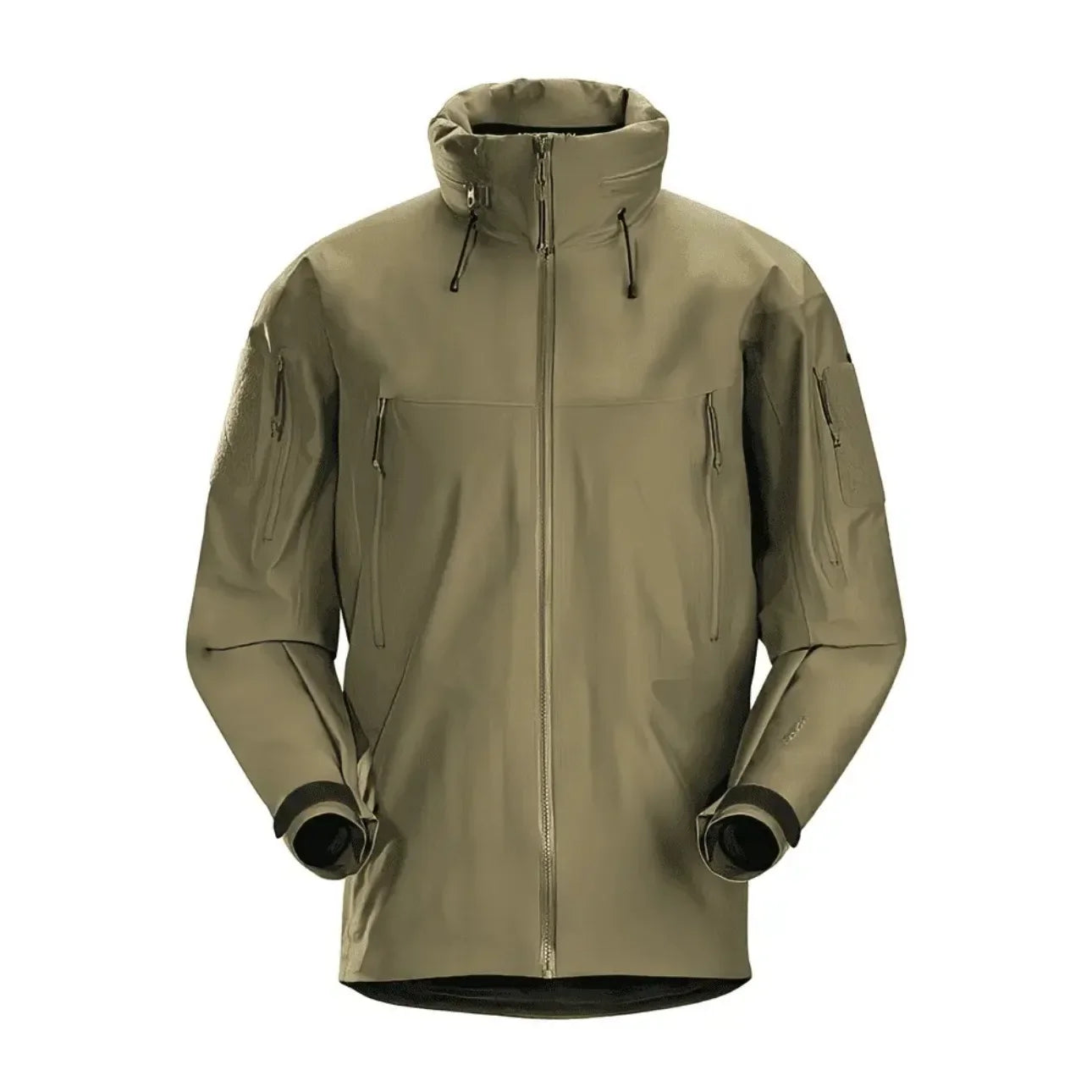 ARC LEAF GEN2 Three Layer Taped Seam Tactical Hard Shell Jacket Men's Outdoor Waterproof Windproof Hooded Coat Hiking Camping