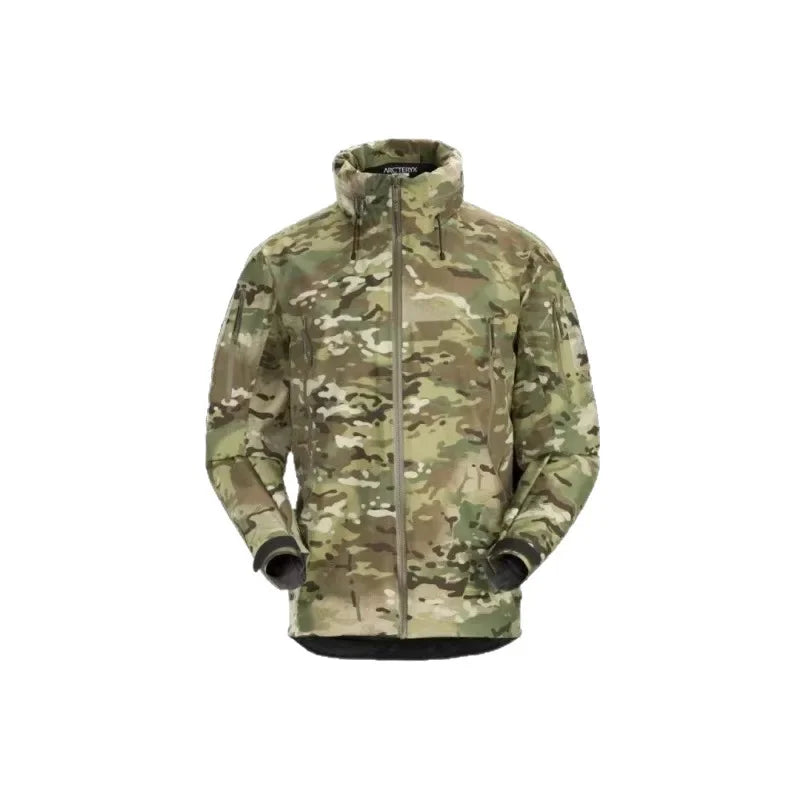 ARC LEAF GEN2 Three Layer Taped Seam Tactical Hard Shell Jacket Men's Outdoor Waterproof Windproof Hooded Coat Hiking Camping