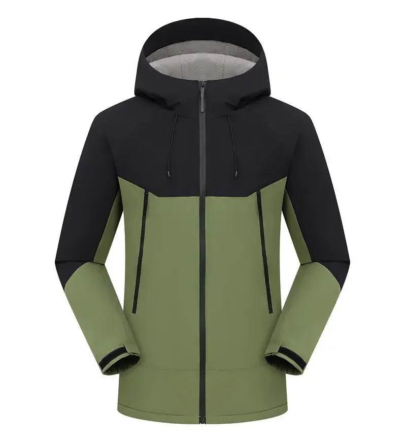Thicken Jackets New Men Waterproof Windproof Breathable Jacket Fashion Outdoor Mountain Hiking Softshell Jacket