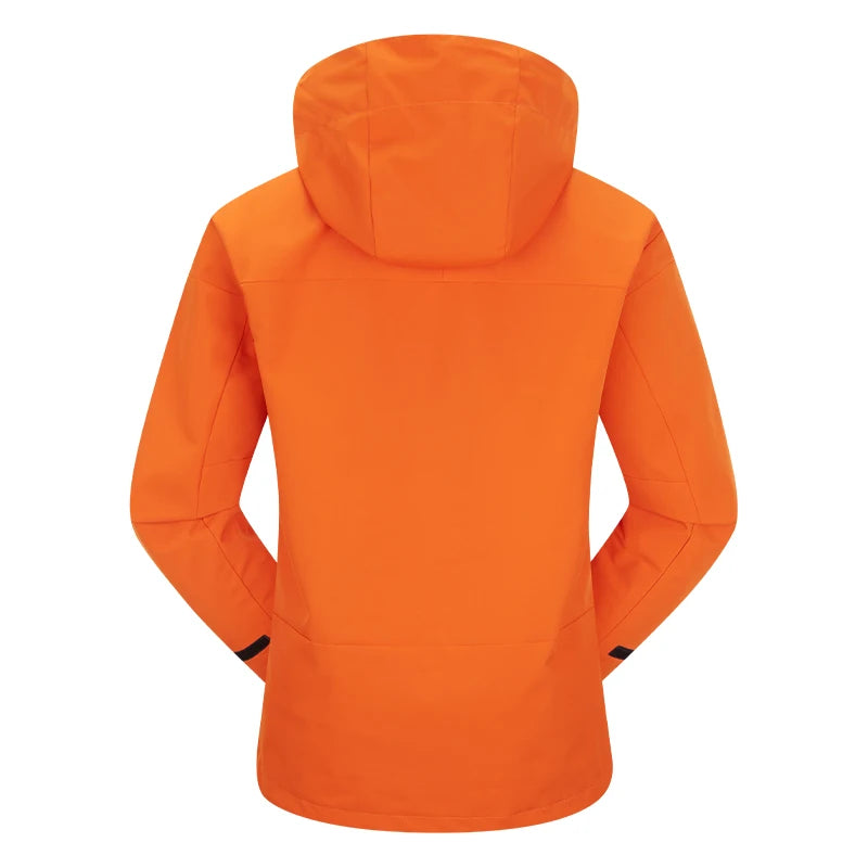 Outdoor Winter Man Three-in-one Hooded Climbing Camping Hiking Softshell Jackets Waterproof Windproof Thermal Windbreaker Women