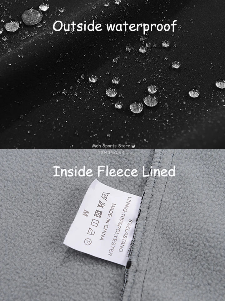 Men's Jacket Waterproof Lightweight Hooded Zip Up Jacket Outdoor Rain Softshell Jacket Climbing Hiking Camping Fishing Coats