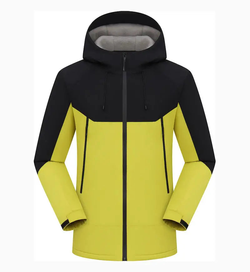 Thicken Jackets New Men Waterproof Windproof Breathable Jacket Fashion Outdoor Mountain Hiking Softshell Jacket