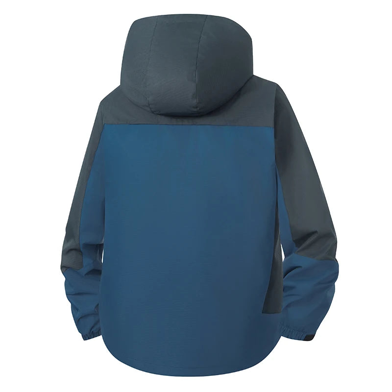 Men's Waterproof Rain Jacket Outdoor Lightweight Softshell Raincoat for Hiking Travel Trekking Camping Jacket Windbreaker Women