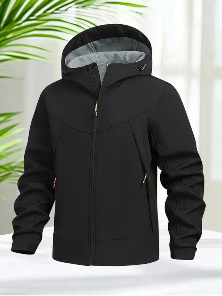 Men's Jacket Waterproof Lightweight Hooded Zip Up Jacket Outdoor Rain Softshell Jacket Climbing Hiking Camping Fishing Coats
