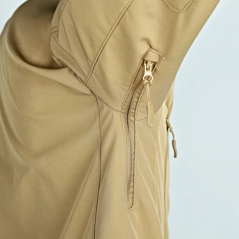 Winter Men Soft Shell Camouflage Tactical Jacket Waterproof Warm Fleece Hunting Jackets Hiking Fishing Hooded Coat Windbreakers